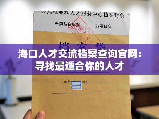 海口人才交流档案查询官网：寻找最适合你的人才