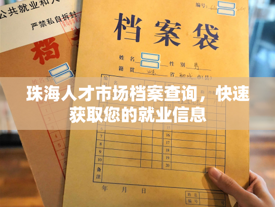 珠海人才市场档案查询，快速获取您的就业信息