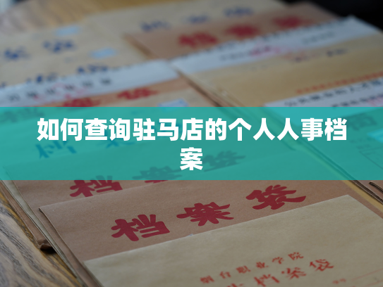 如何查询驻马店的个人人事档案