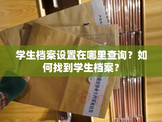 学生档案设置在哪里查询？如何找到学生档案？