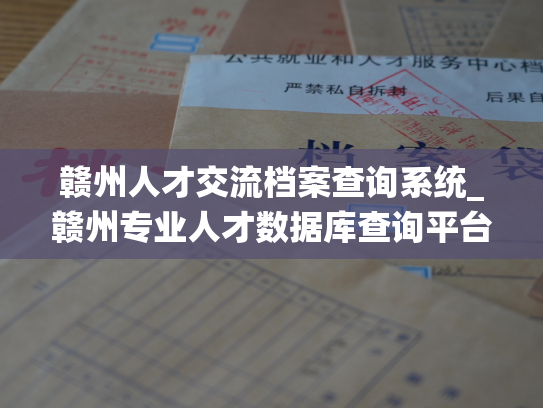 赣州人才交流档案查询系统_赣州专业人才数据库查询平台