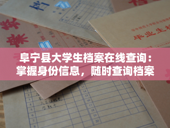 阜宁县大学生档案在线查询：掌握身份信息，随时查询档案