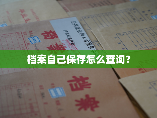 档案自己保存怎么查询？