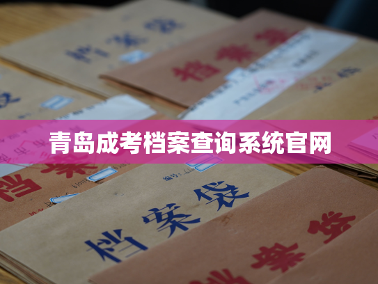 青岛成考档案查询系统官网