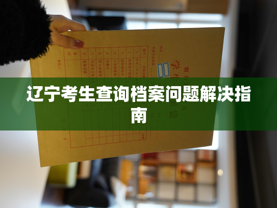 辽宁考生查询档案问题解决指南