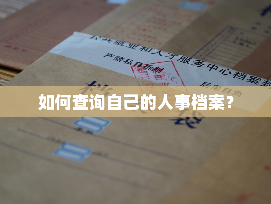 如何查询自己的人事档案？