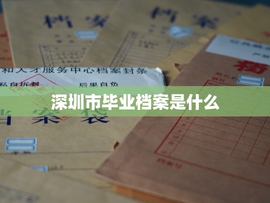 深圳市毕业档案是什么