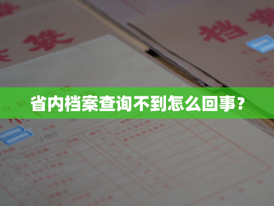 省内档案查询不到怎么回事？