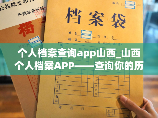 个人档案查询app山西_山西个人档案APP——查询你的历史足迹
