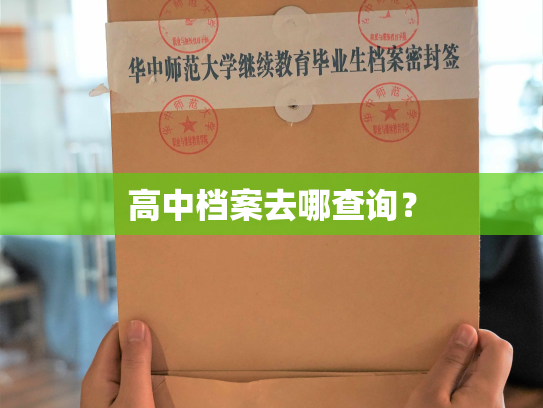 高中档案去哪查询？