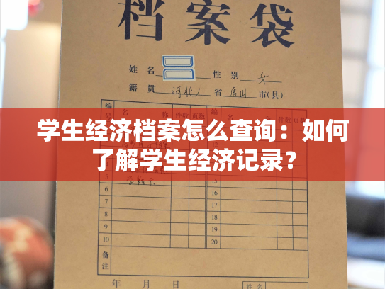 学生经济档案怎么查询：如何了解学生经济记录？