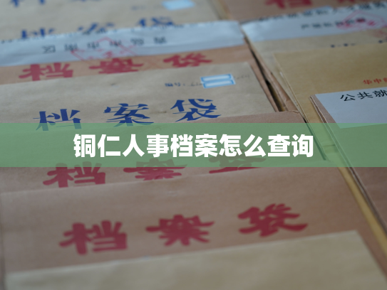 铜仁人事档案怎么查询