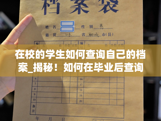 在校的学生如何查询自己的档案_揭秘！如何在毕业后查询个人人事档案？