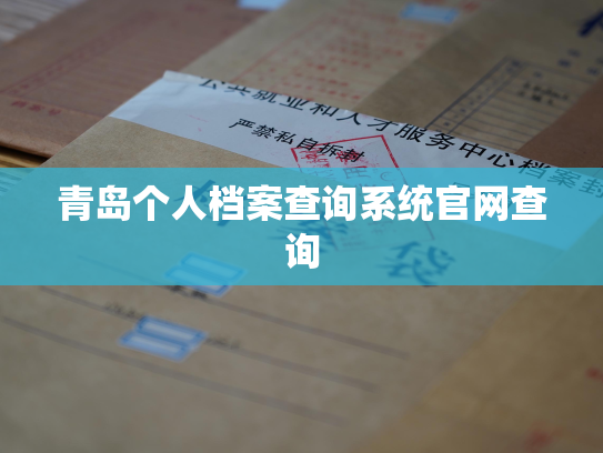 青岛个人档案查询系统官网查询
