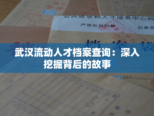 武汉流动人才档案查询：深入挖掘背后的故事