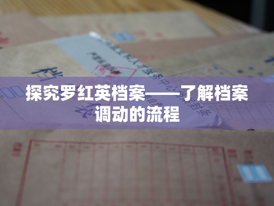 探究罗红英档案——了解档案调动的流程