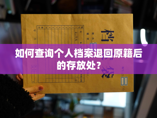 如何查询个人档案退回原籍后的存放处？