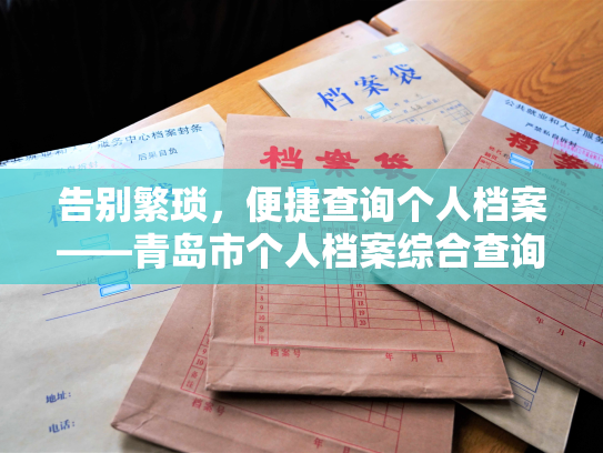 告别繁琐，便捷查询个人档案——青岛市个人档案综合查询平台