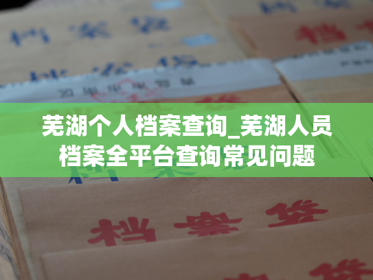 芜湖个人档案查询_芜湖人员档案全平台查询常见问题