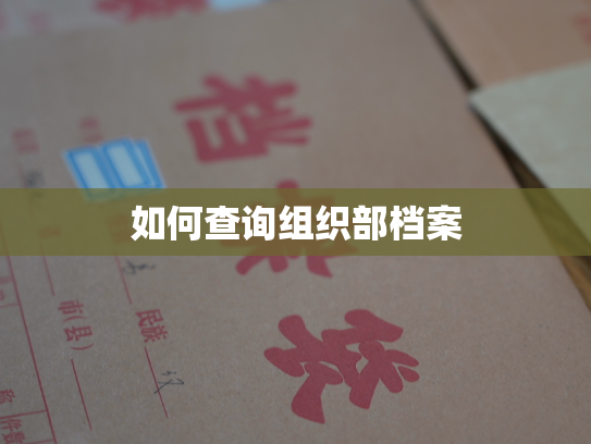 如何查询组织部档案