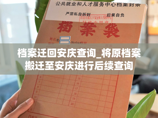 档案迁回安庆查询_将原档案搬迁至安庆进行后续查询