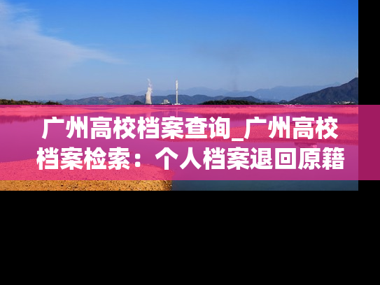 广州高校档案查询_广州高校档案检索：个人档案退回原籍后如何查询的指南