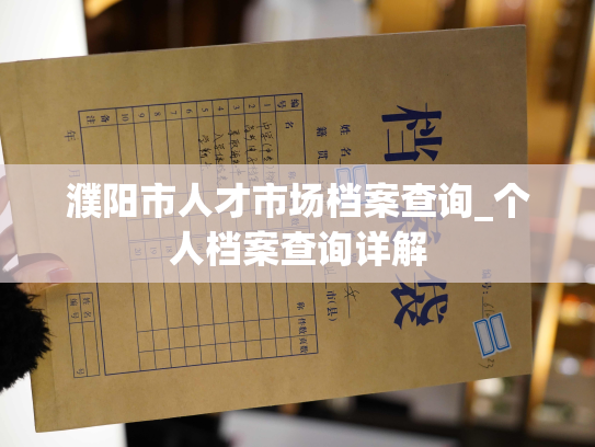 濮阳市人才市场档案查询_个人档案查询详解