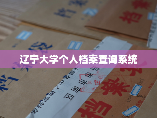 辽宁大学个人档案查询系统
