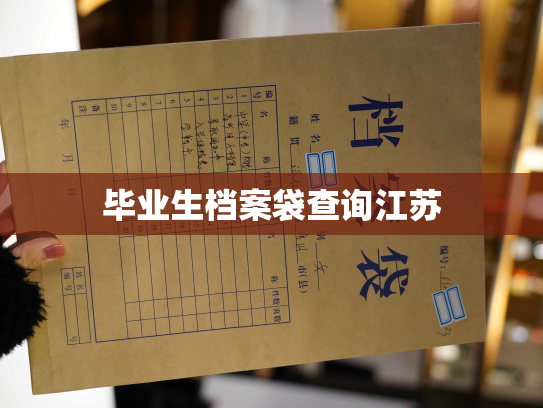 毕业生档案袋查询江苏