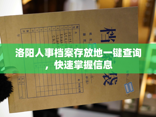 洛阳人事档案存放地一键查询，快速掌握信息