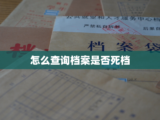 怎么查询档案是否死档