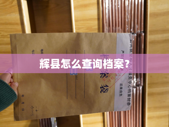 辉县怎么查询档案？