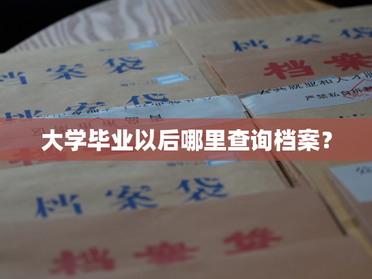 大学毕业以后哪里查询档案？