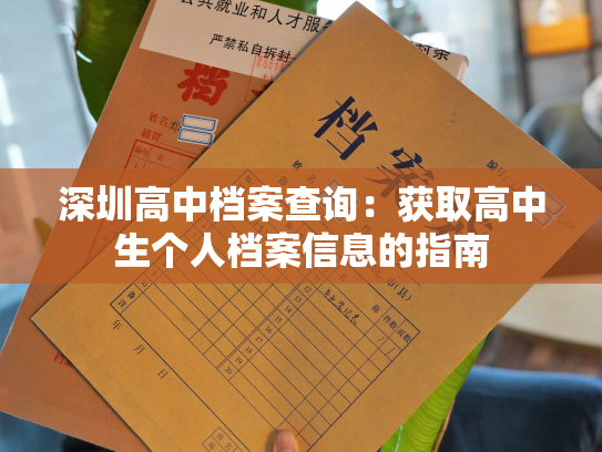 深圳高中档案查询：获取高中生个人档案信息的指南