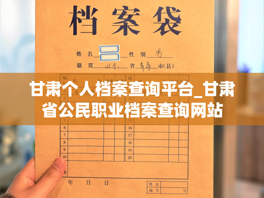 甘肃个人档案查询平台_甘肃省公民职业档案查询网站