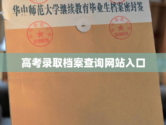 高考录取档案查询网站入口