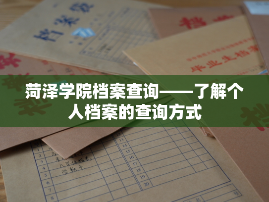 菏泽学院档案查询——了解个人档案的查询方式