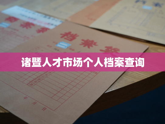 诸暨人才市场个人档案查询