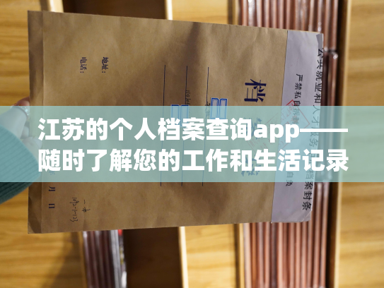 江苏的个人档案查询app——随时了解您的工作和生活记录