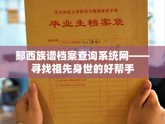 郧西族谱档案查询系统网——寻找祖先身世的好帮手