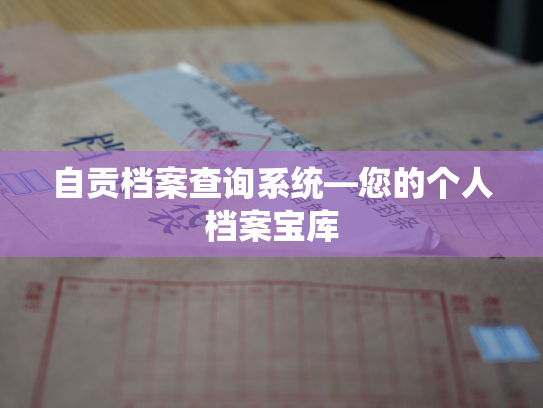 自贡档案查询系统—您的个人档案宝库