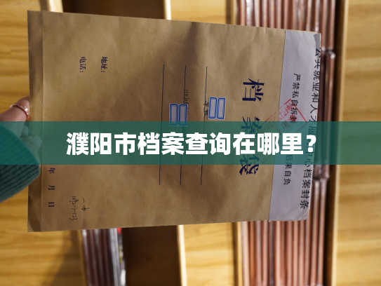 濮阳市档案查询在哪里？