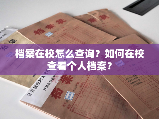 档案在校怎么查询？如何在校查看个人档案？