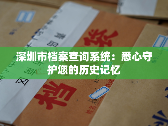 深圳市档案查询系统：悉心守护您的历史记忆