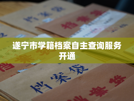 遂宁市学籍档案自主查询服务开通