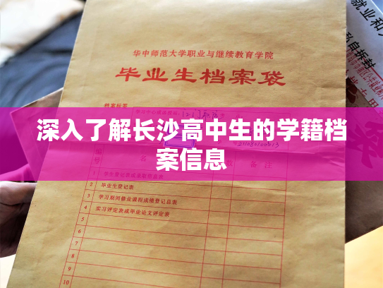 深入了解长沙高中生的学籍档案信息