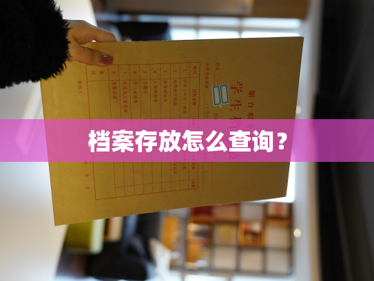 档案存放怎么查询？