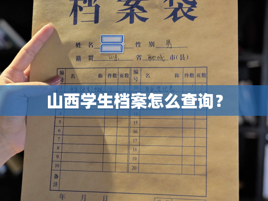 山西学生档案怎么查询？