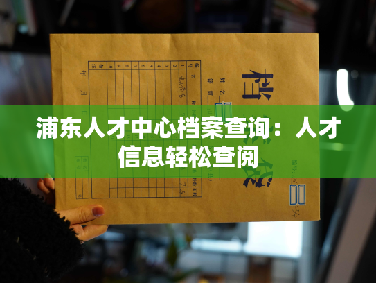 浦东人才中心档案查询：人才信息轻松查阅