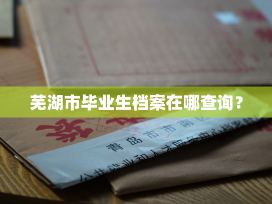 芜湖市毕业生档案在哪查询？